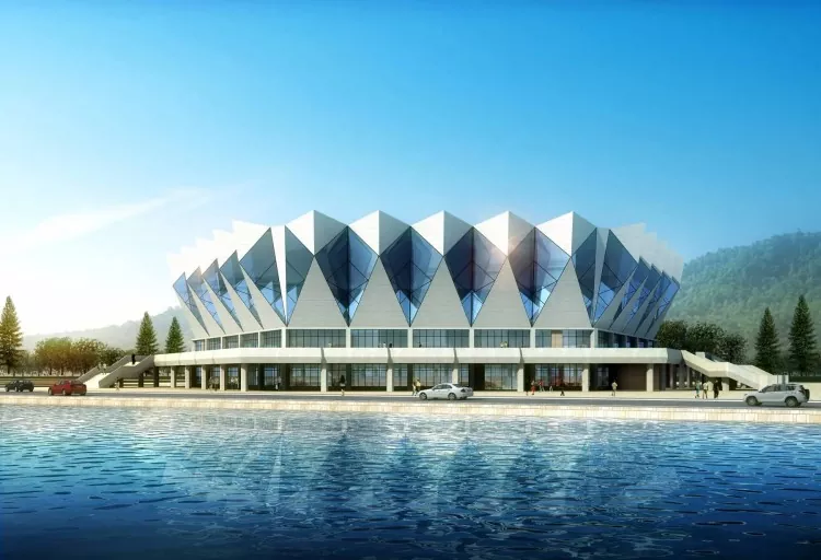 Suunniteltu Shape Steel Construction Stadium