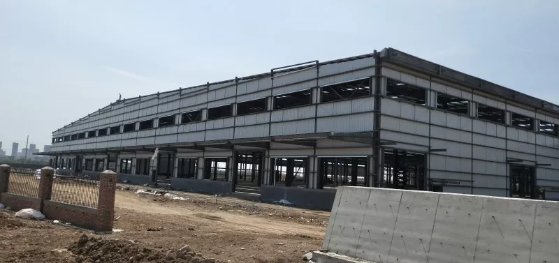 Esivalmistettu modulaarinen teräsrunkologistiikka varastorakentaminen