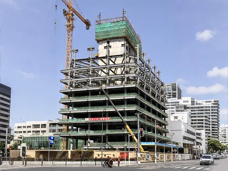 Tehdasvalmisteinen teräsrunkorakennehalli
