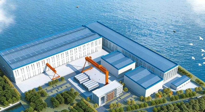 Teräsrakenne offshore-tuulivoimatehdas