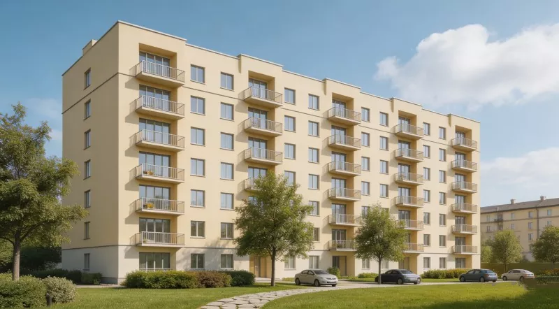 Teräsrakenteiden opettajan kerrostalo